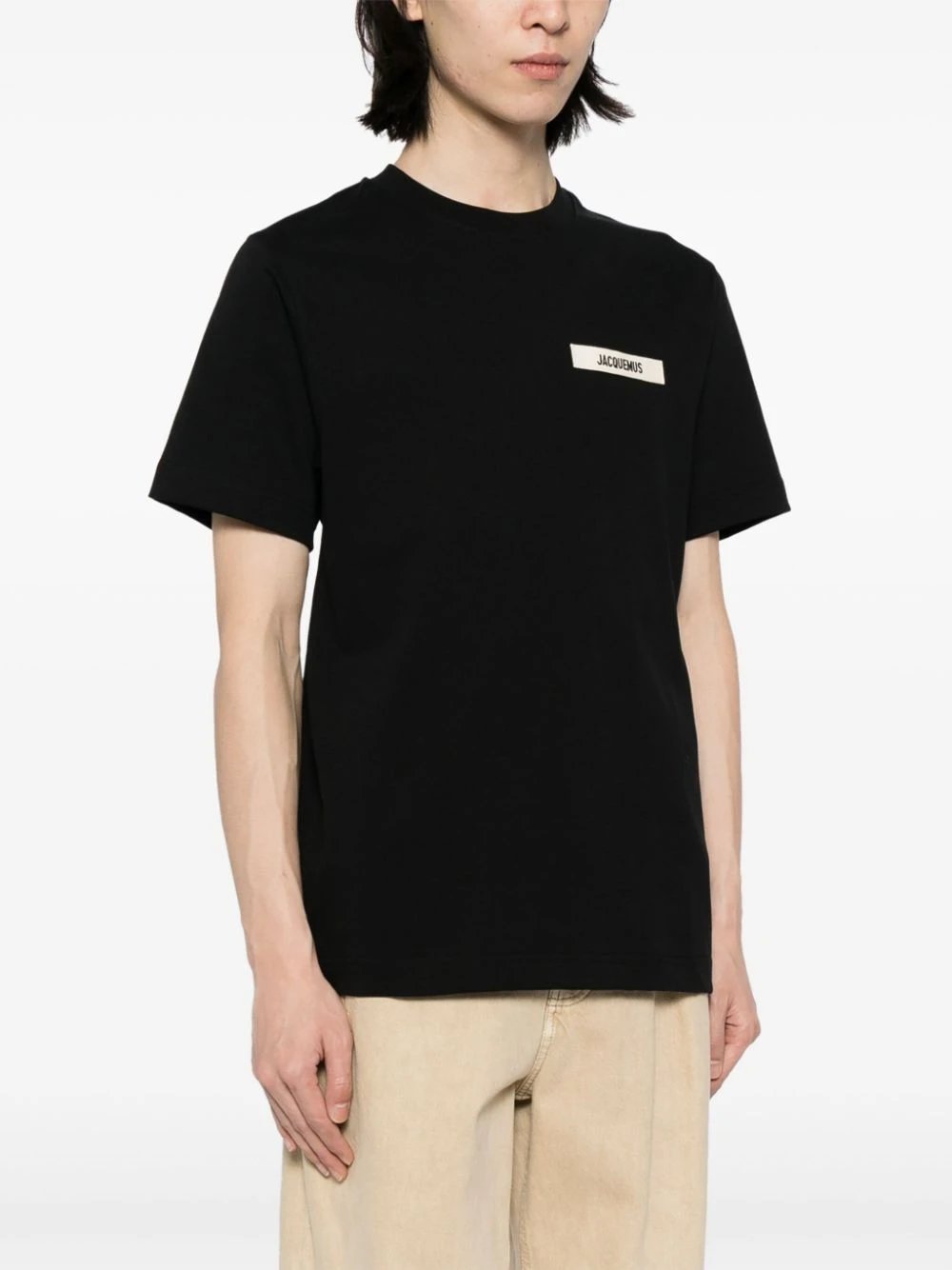 Jacquemus Le T-Shirt Blanc Black T-Shirt - 5