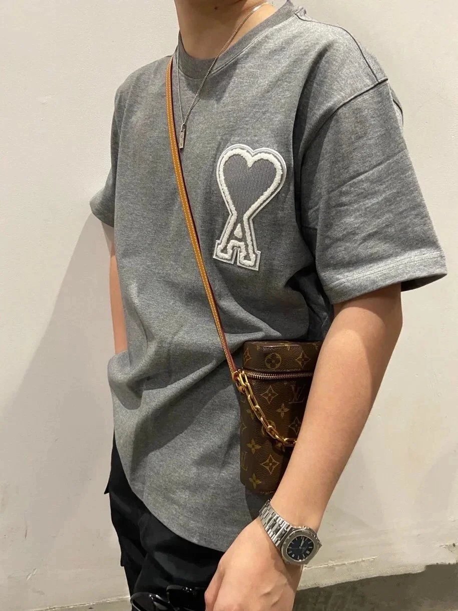 Ami Paris Heart Logo T-Shirt White - 19