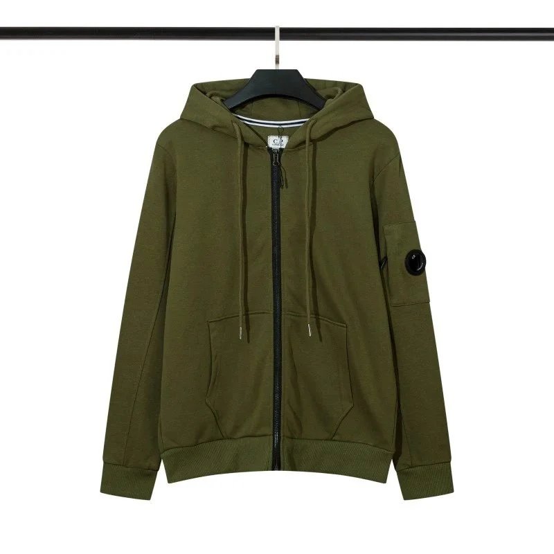 19 # Hooded sweatshirt army green