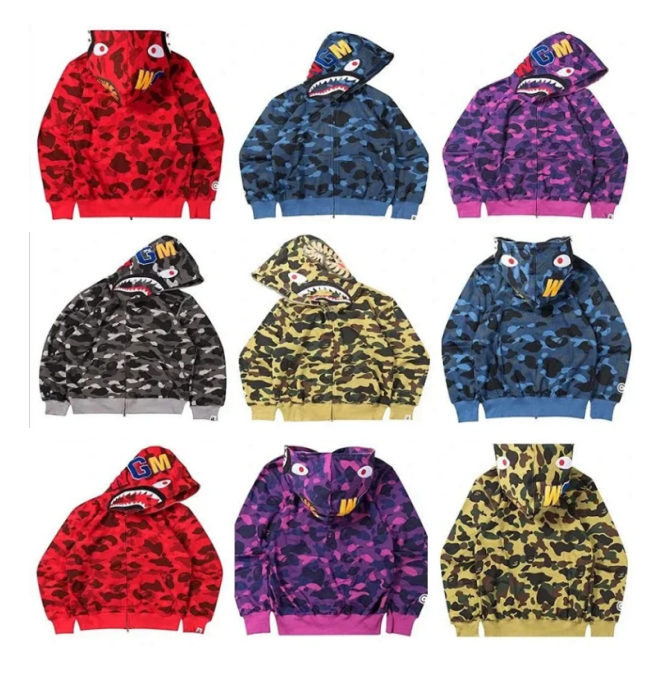 Internet celebrity trendy shark hoodie jacket+WhatsApp+44 7349 993710