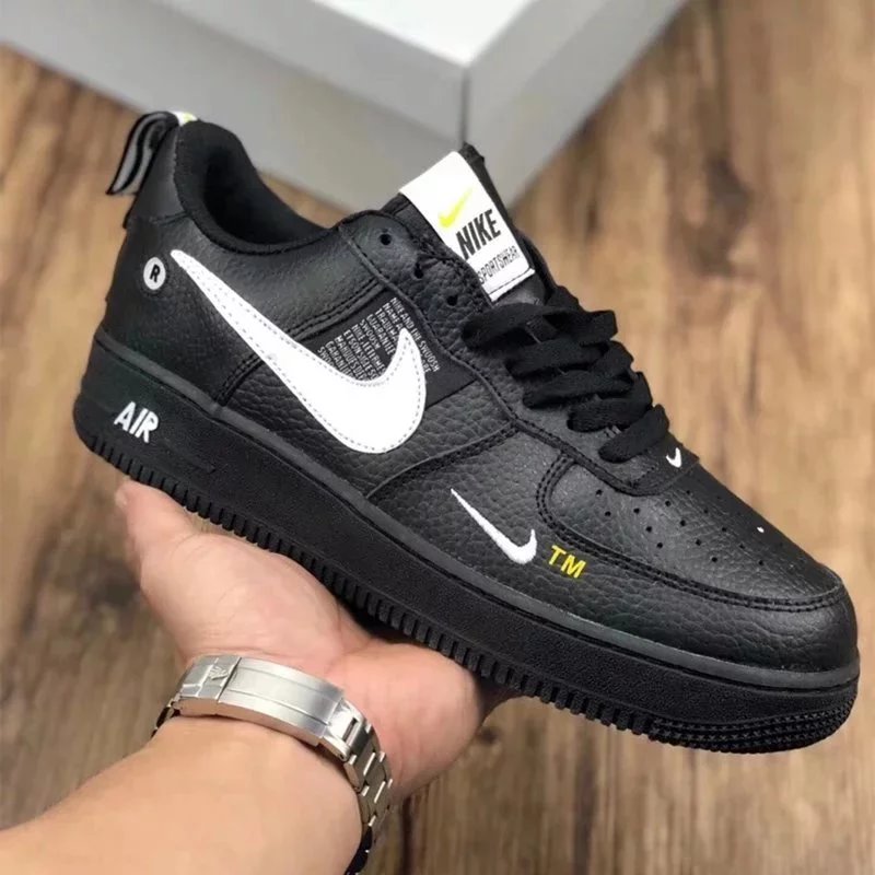 All-black low-top