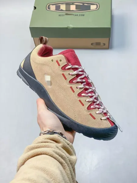 Design Keen Targhee III Low Beige Red Sneakers - 1