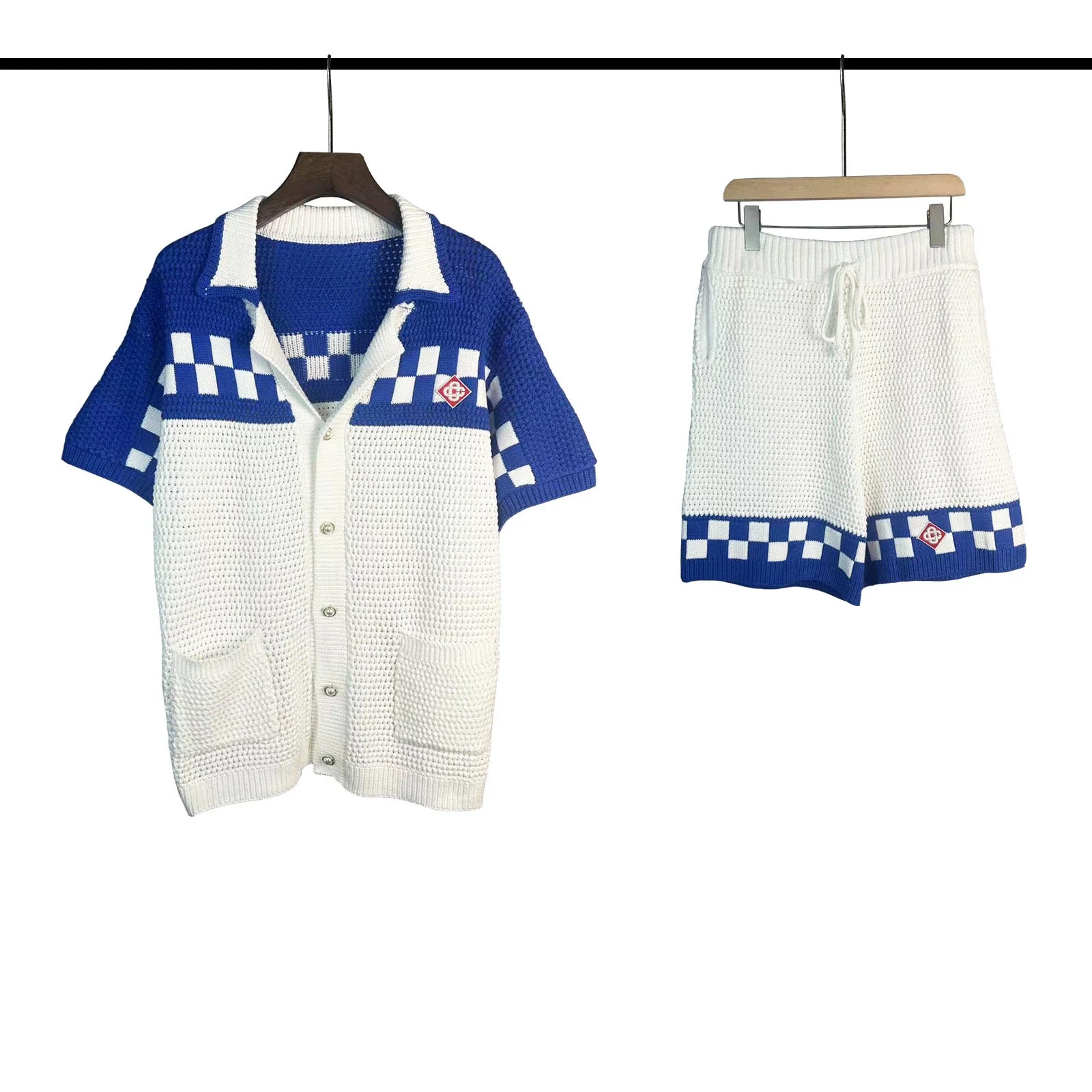 DC Blue White Knit S