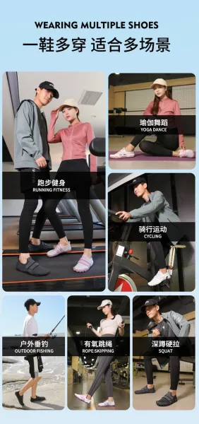 Design MGER Sport Fitness White Slip-On Sneakers - 6