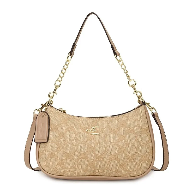 Coach Signature Beige Bag