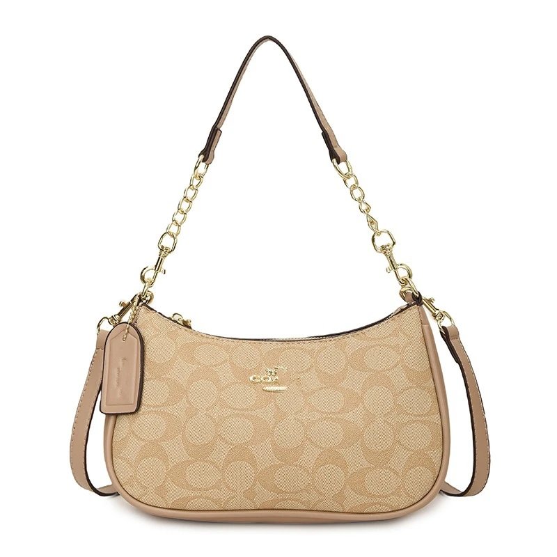 Coach Signature Beige Bag