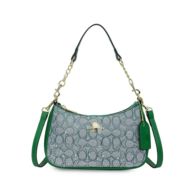 Coach Signature Green Bag