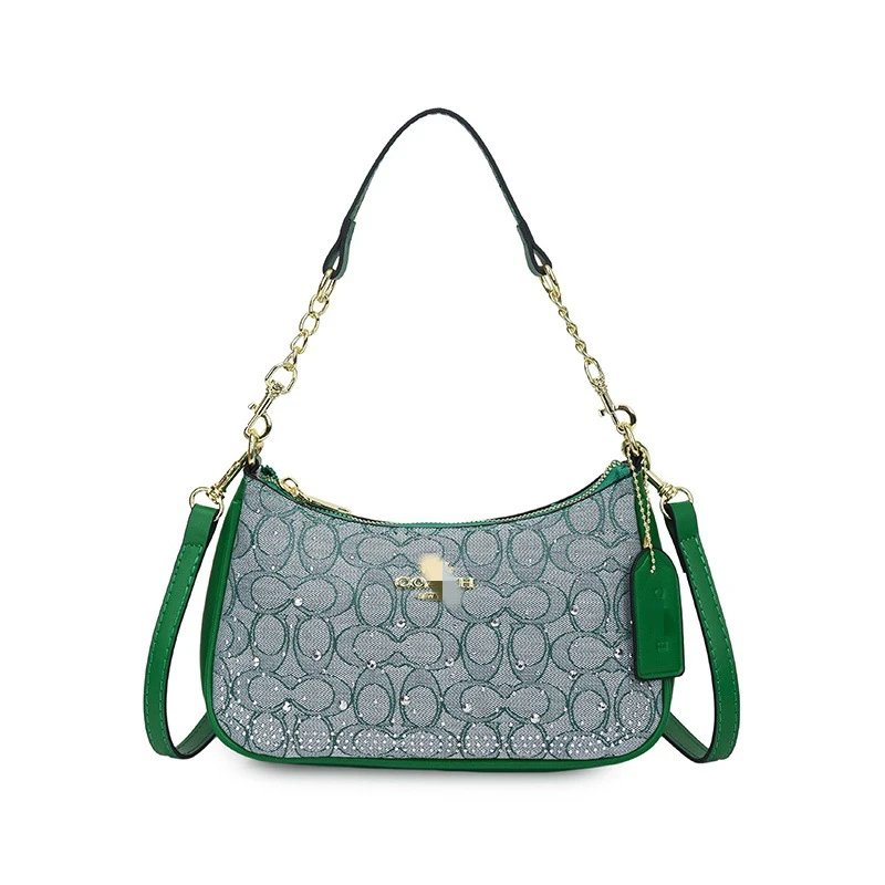 Coach Signature Green Bag