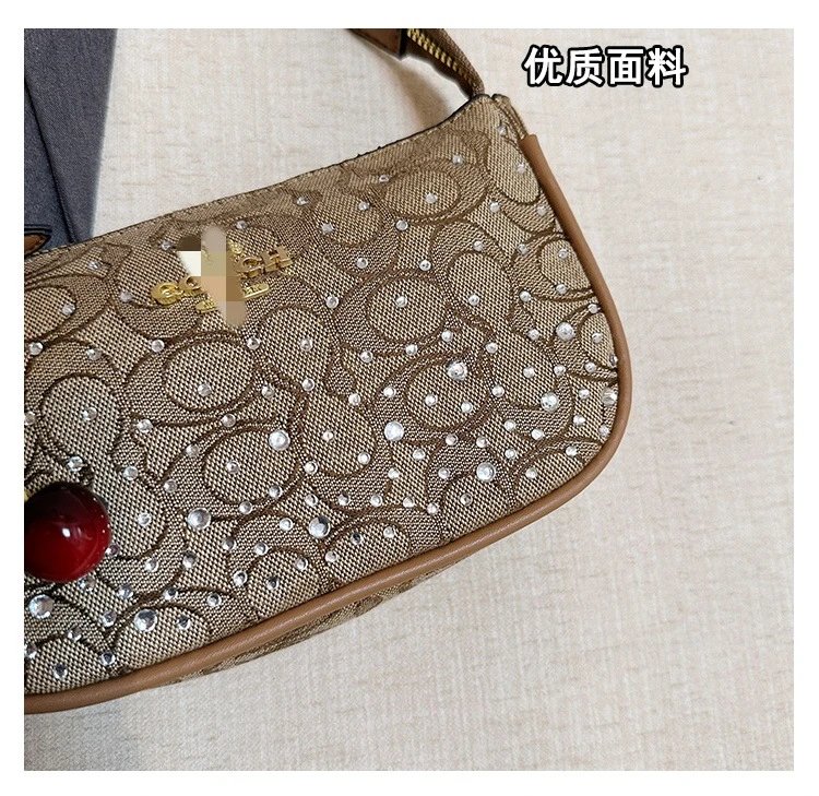 Coach Denim Signature Mini Crossbody Bag Blue - 6