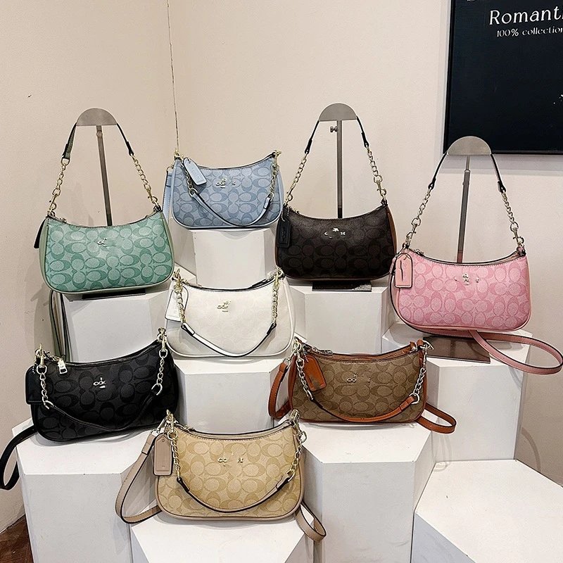 Coach Signature Print Mini Hobo Bag in Mint Green Shoulder Bags - 7