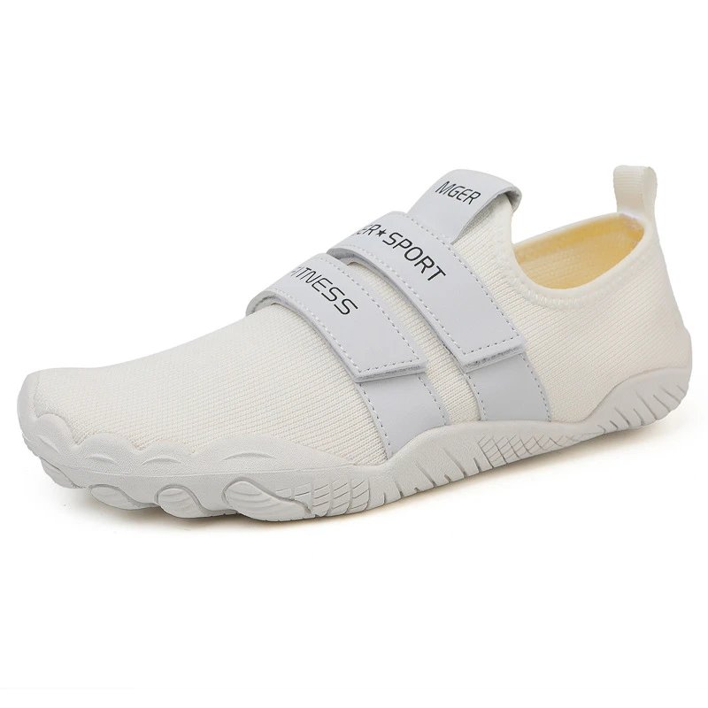 Meger Fitness White Sport Slip-On Sneakers