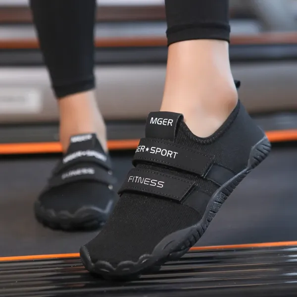 Design MGER Fitness Sport Slip-On Black Sneakers - 1