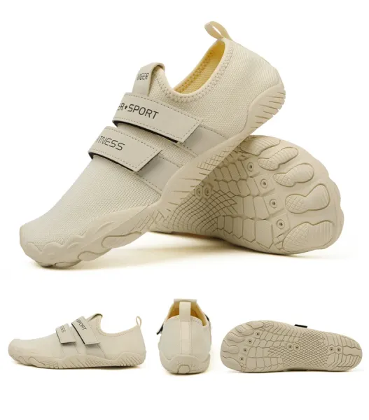 Design MGER Sport Fitness White Slip-On Sneakers - 34