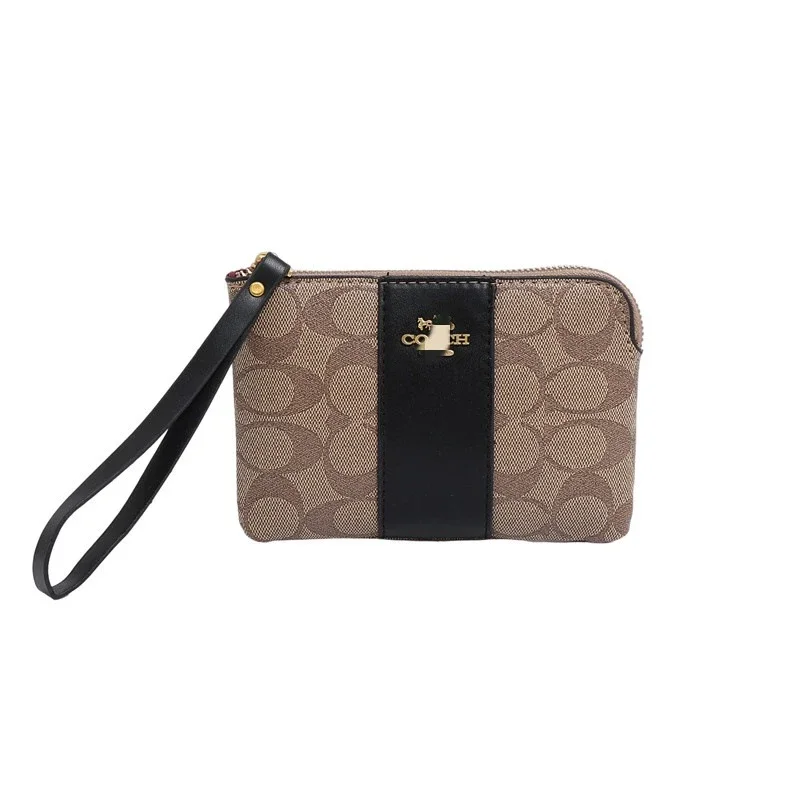 Coach Beige Wristlet