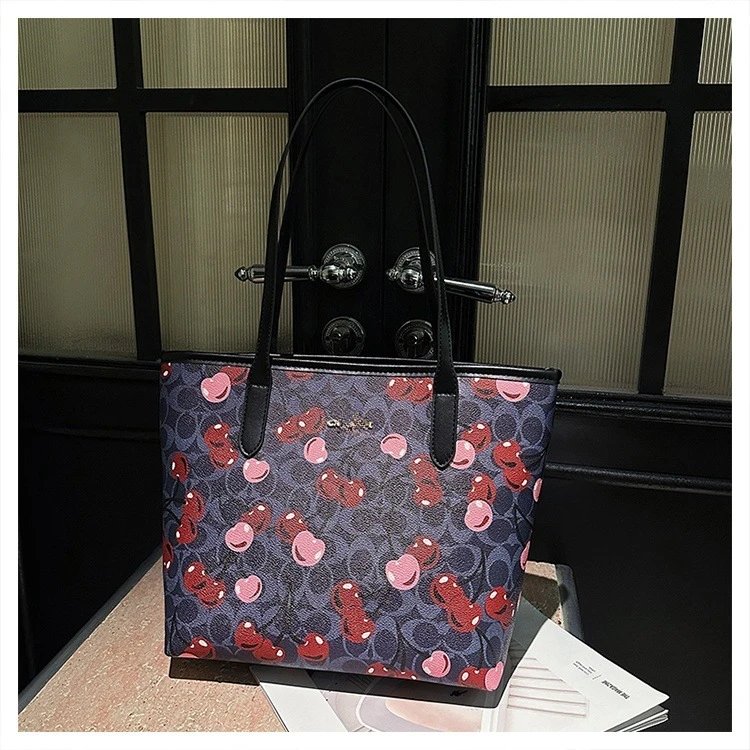 Coach Cherry Print Tote Bag Set with Wristlet - 12