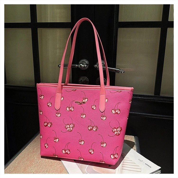 Coach Cherry Print Tote Bag Set with Wristlet - 10