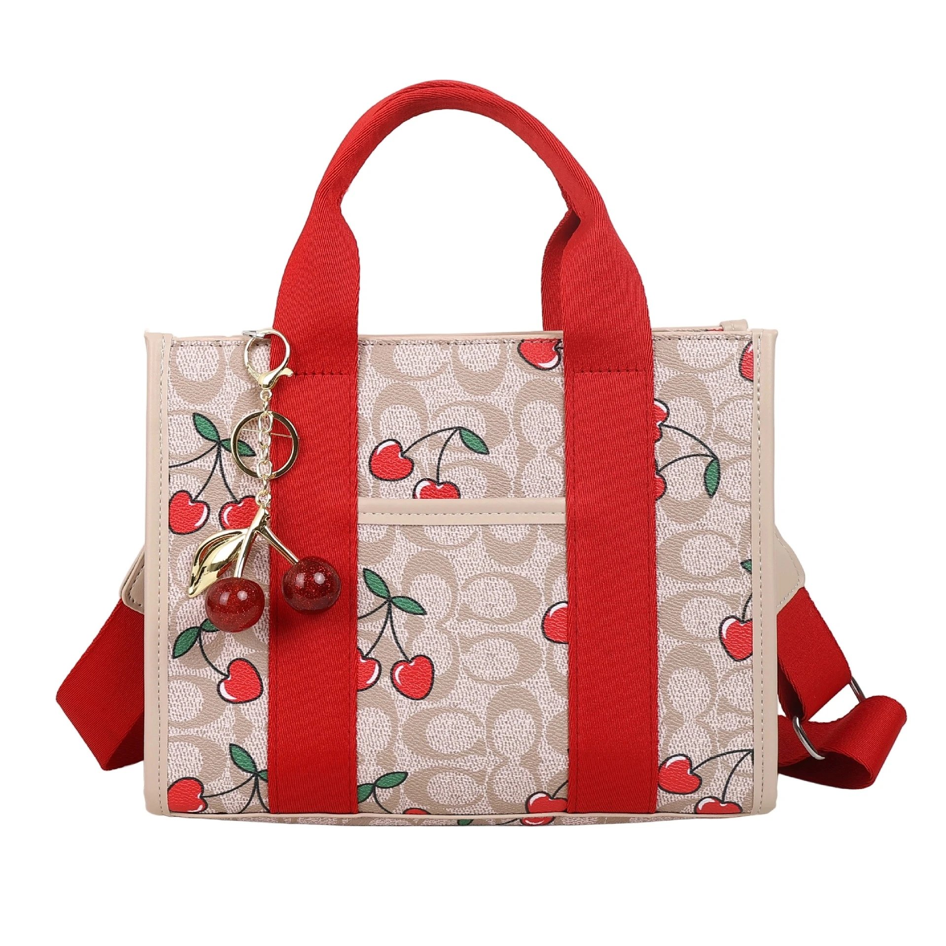 Coach Cherry Beige Red Bag