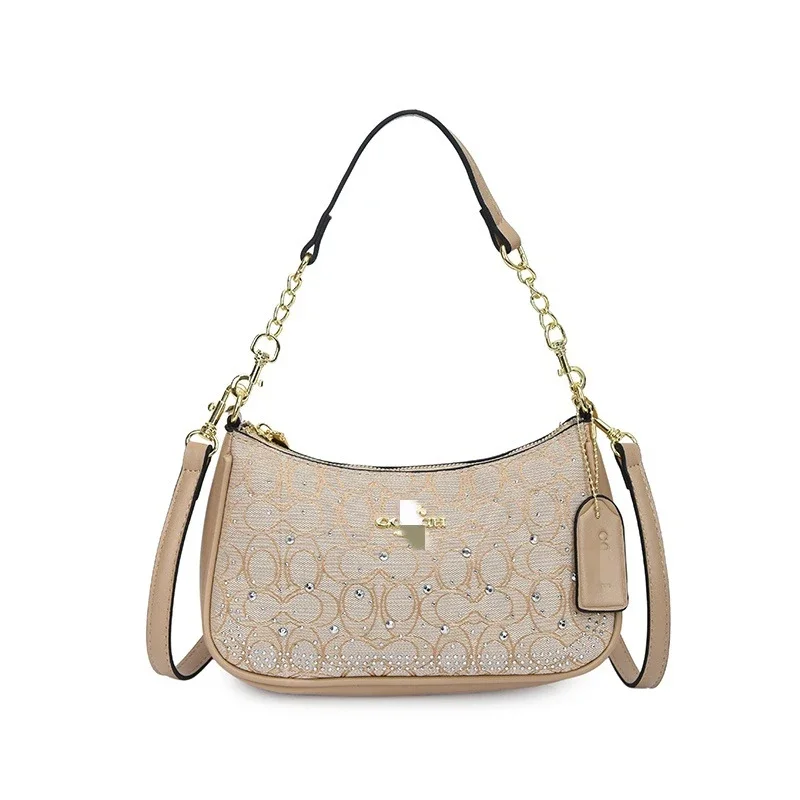 Coach Signature Beige Bag
