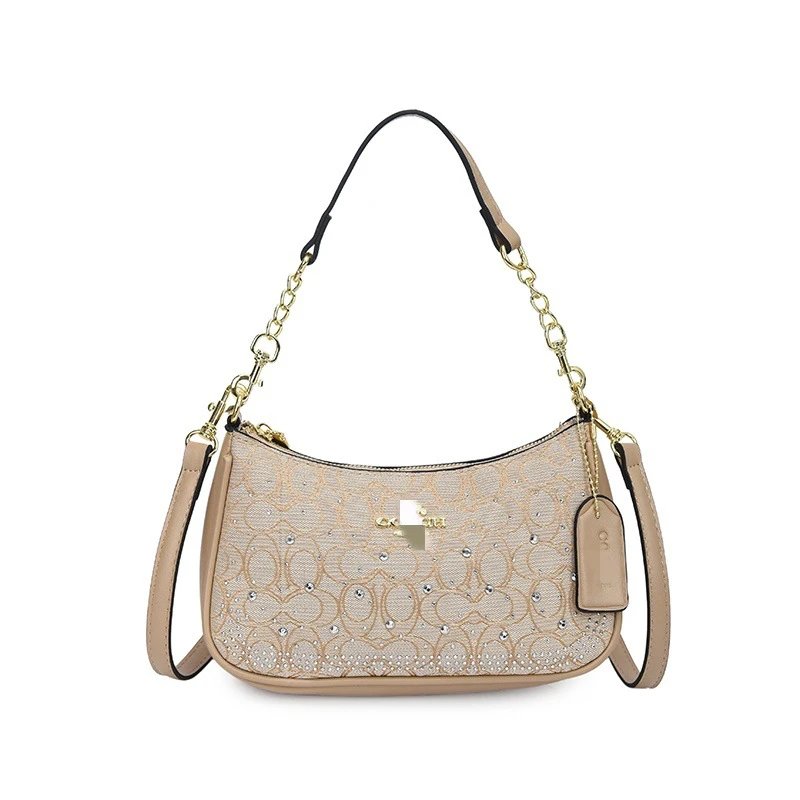 Coach Signature Beige Bag