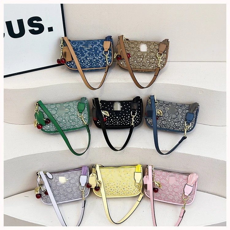 Coach Denim Signature Mini Crossbody Bag Blue - 7