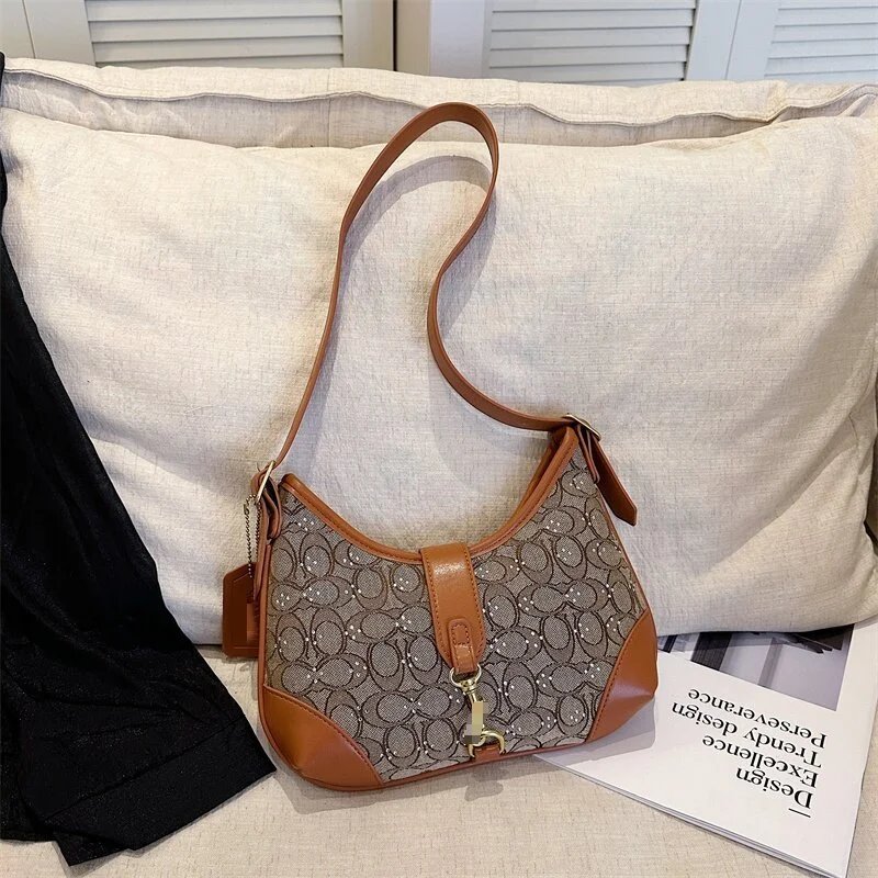 Coach Hobo Bag Multicolor Monogram Shoulder Bag