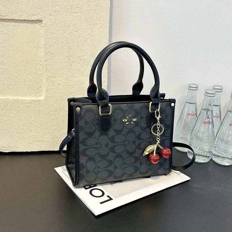 Coach Mini Daisy Beige Floral Handbag