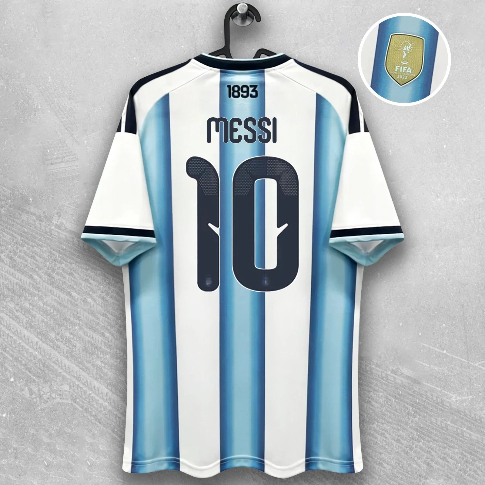 Adidas Messi 10 Blue White Jersey