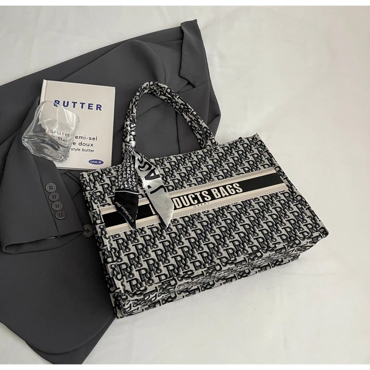 Dior Book Tote Bag Beige Oblique Print Handbag - 7