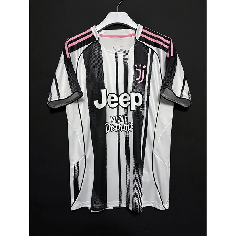 Juventus 2021-22 Third Jersey White Black Pink Jersey