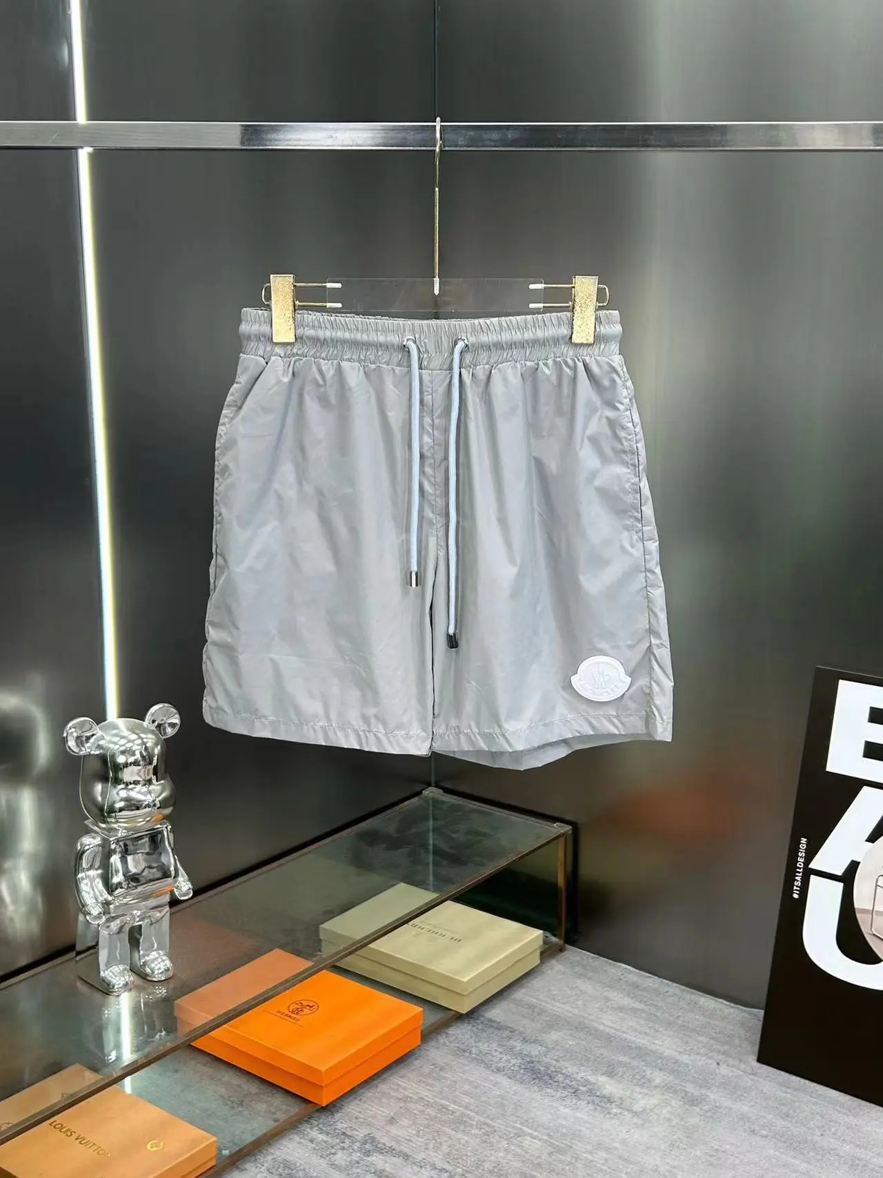 Moncler Gray Shorts