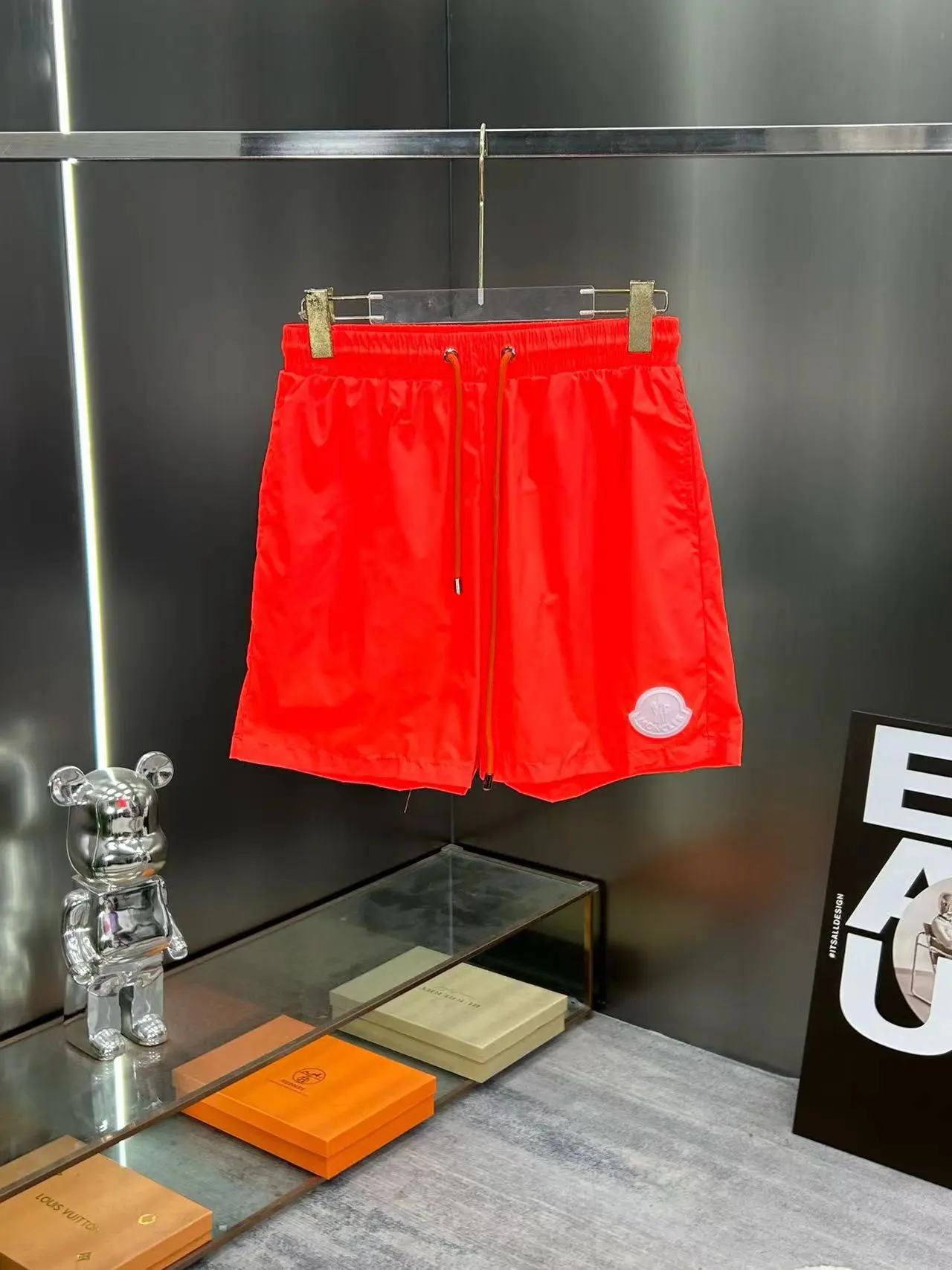 Moncler Red Shorts
