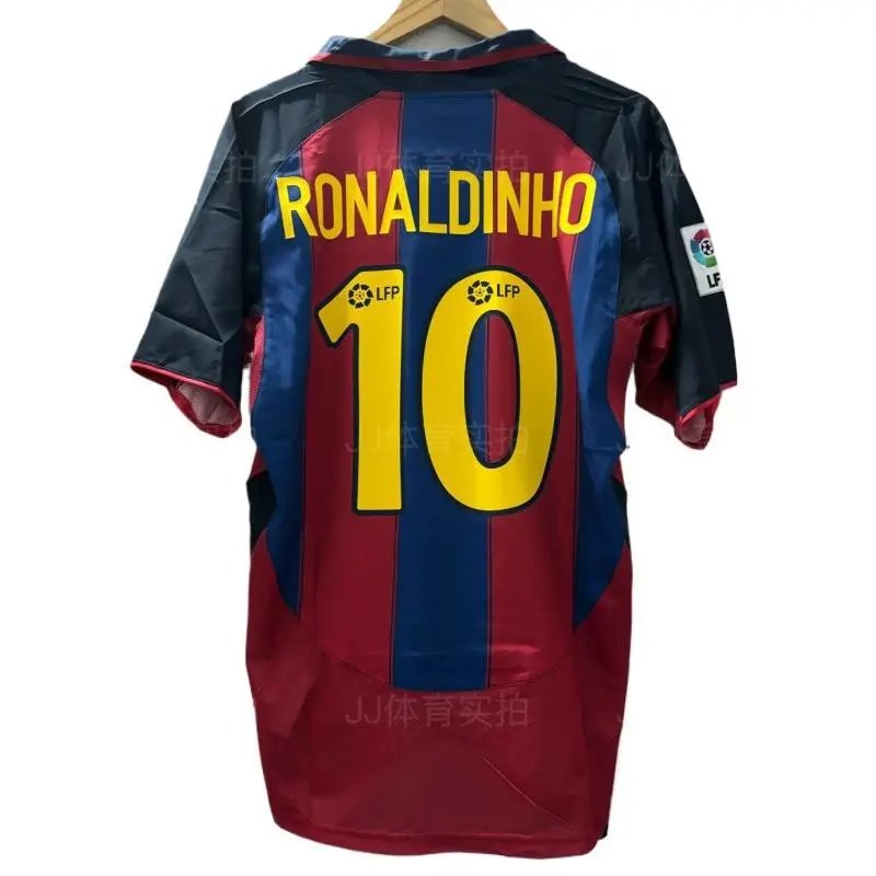 Retro Soccer Jersey White Red Blue Grey Vintage Football Shirt