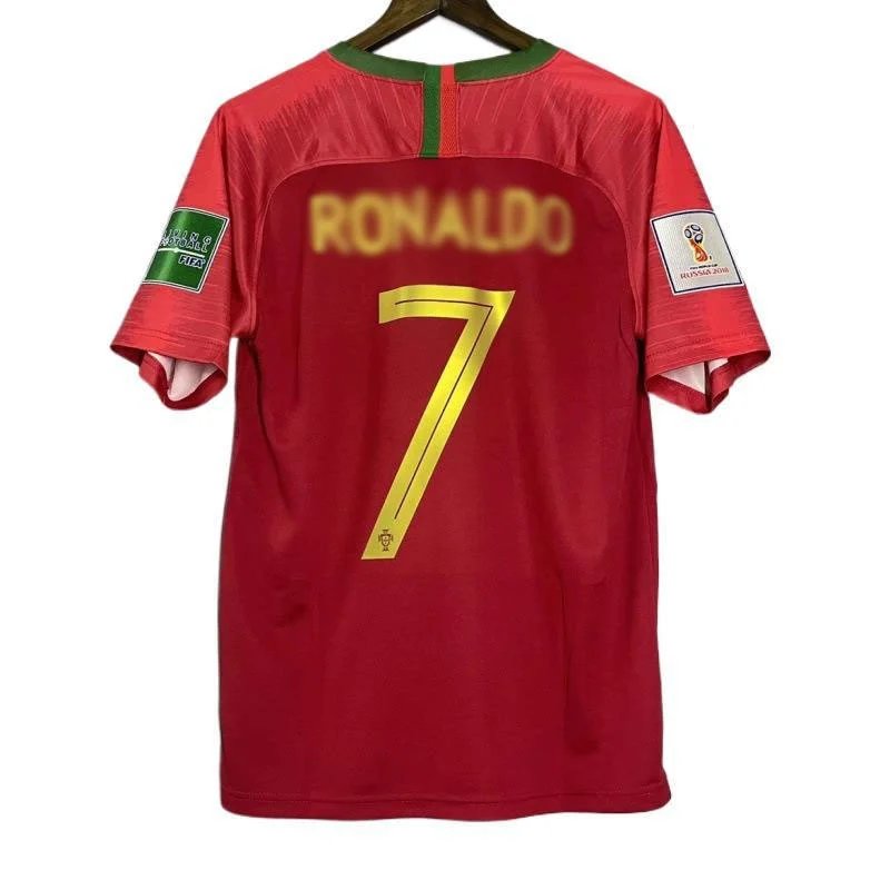 Retro Soccer Jersey White Red Blue Grey Vintage Football Shirt