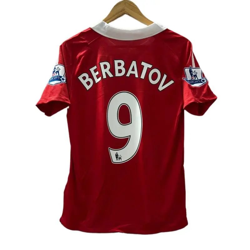 Retro Soccer Jersey White Red Blue Grey Vintage Football Shirt