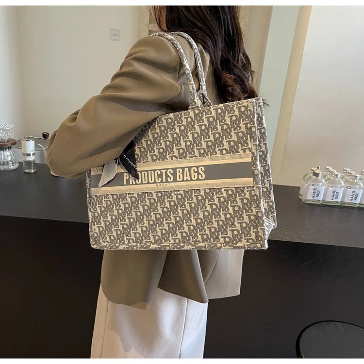 Dior Book Tote Bag Beige Oblique Print Handbag - 12
