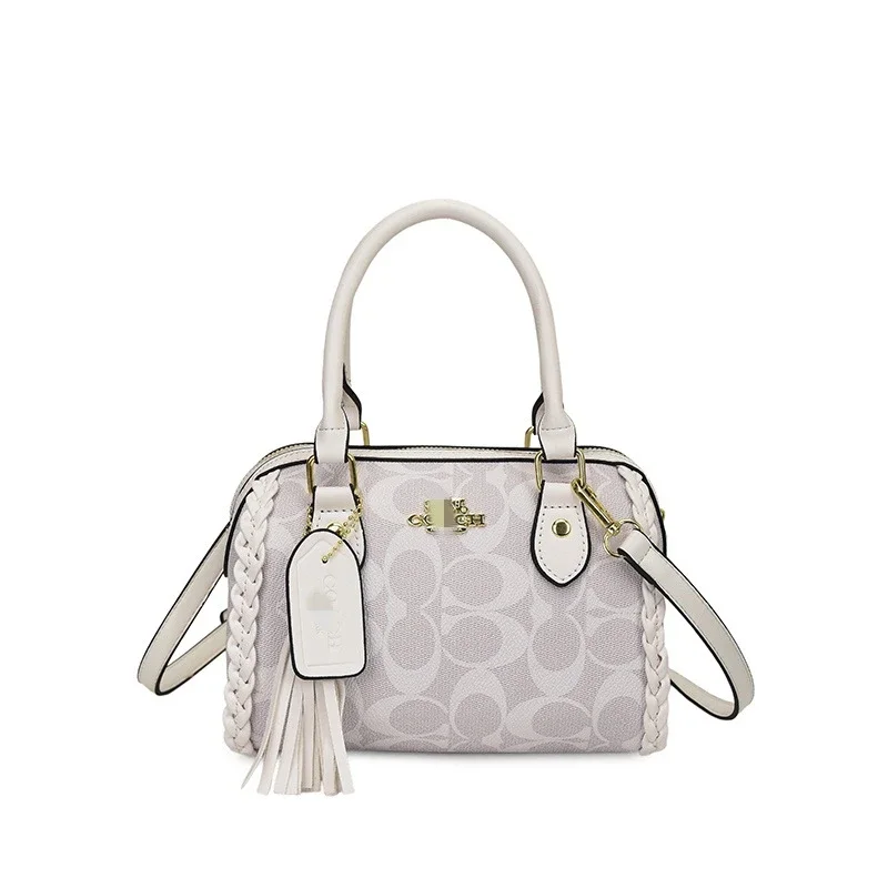 Coach Signature White Bag