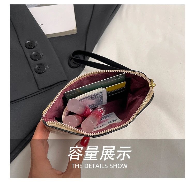 Coach Signature Wristlet in Khaki and Black Clutches - 8