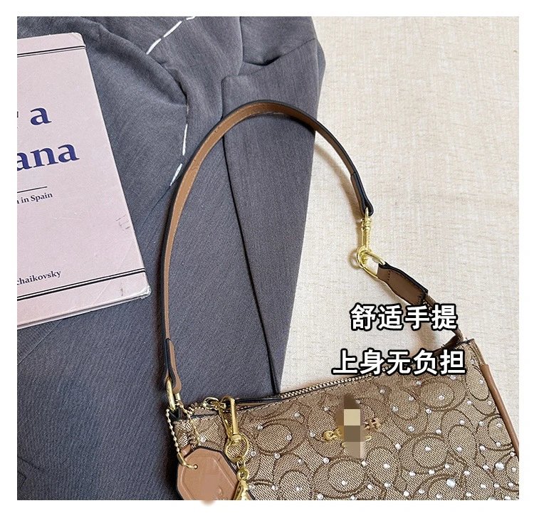 Coach Denim Signature Mini Crossbody Bag Blue - 4