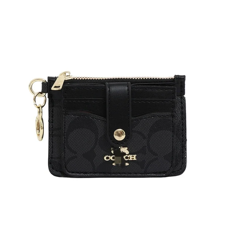 Coach Signature Black Card Holder