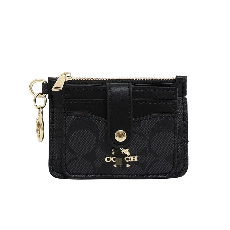 Coach Signature Black Card Holder