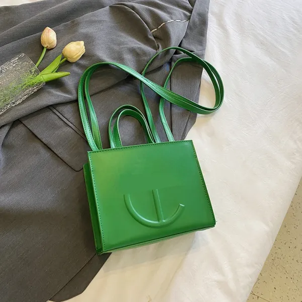 Telfar Mini Shopping Bag Green Handbag - 1