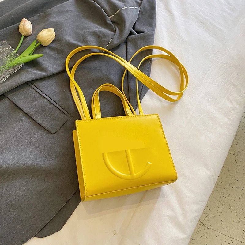 Telfar Mini Shopping Bag Yellow Handbag