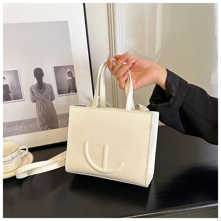 Telfar Mini Shopping Bag Cyan Blue Shoulder Bag - 20