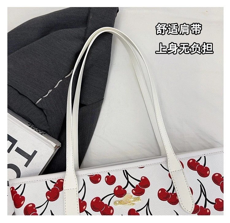 Coach Cherry Print Tote Bag Set with Wristlet - 5