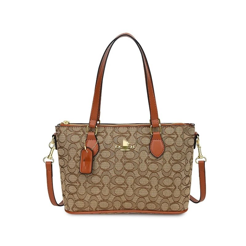 Coach Signature Beige Bag