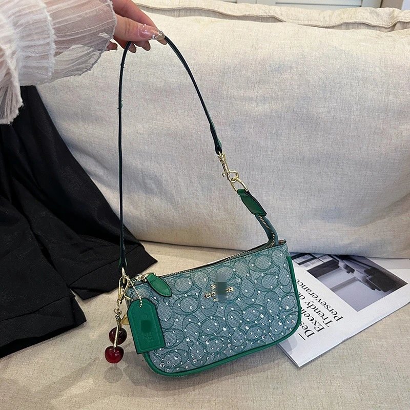 Coach Mini Bag Multi Color Embossed Leather Crossbody