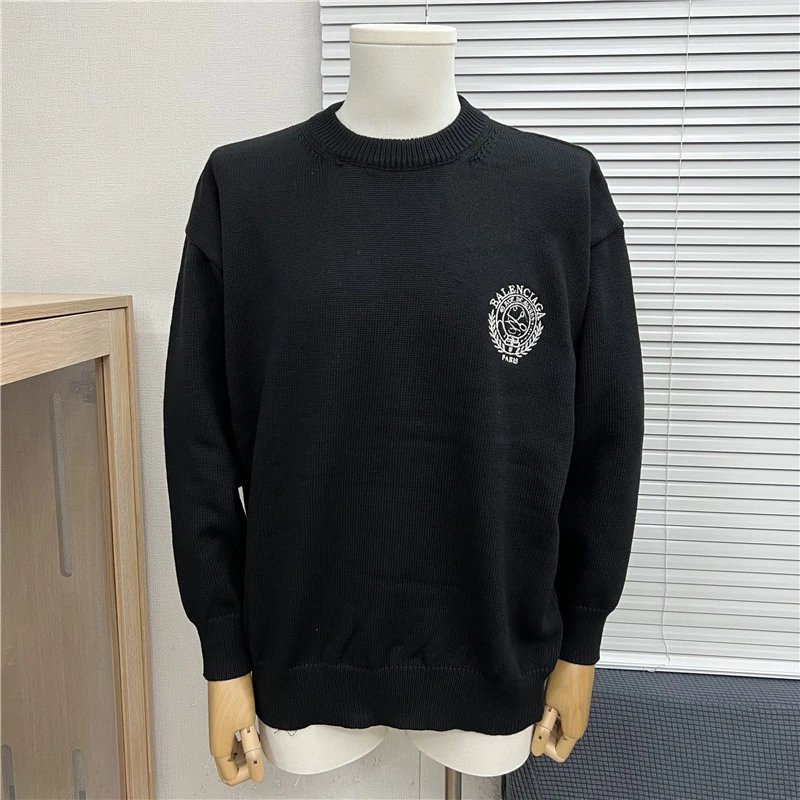 Dior Oblique Knit Sweater Navy and White Geometric Pattern Sweater - 16