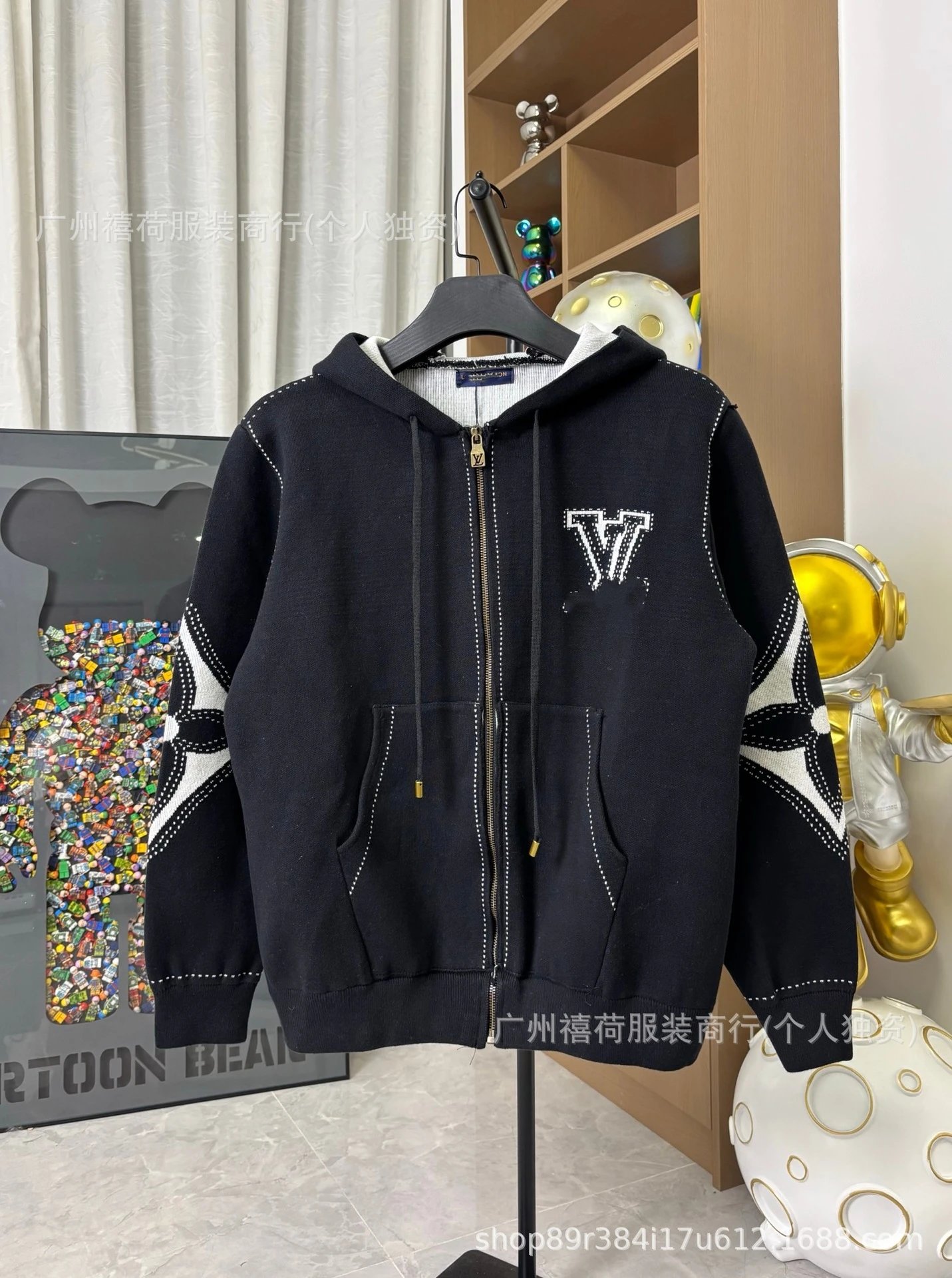 Black Hooded Jacket