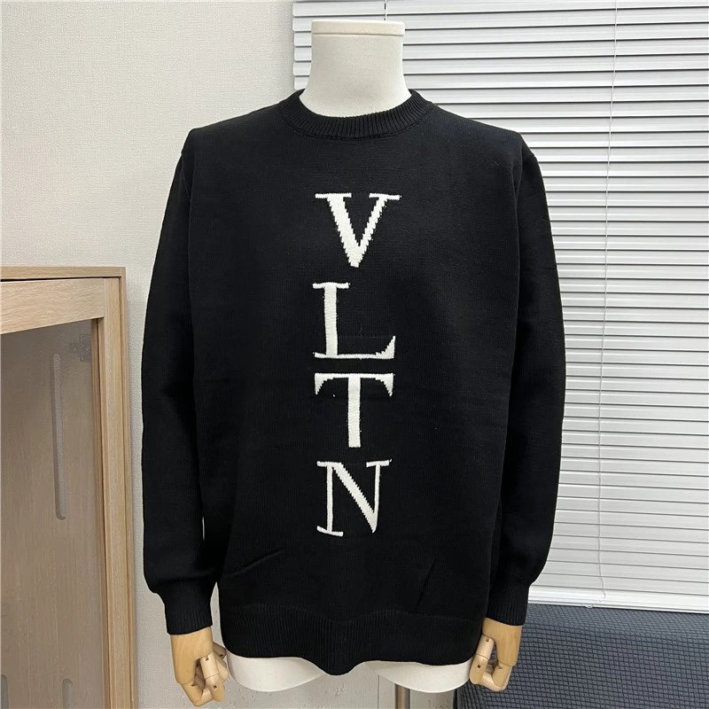 Dior Oblique Knit Sweater Navy and White Geometric Pattern Sweater - 31