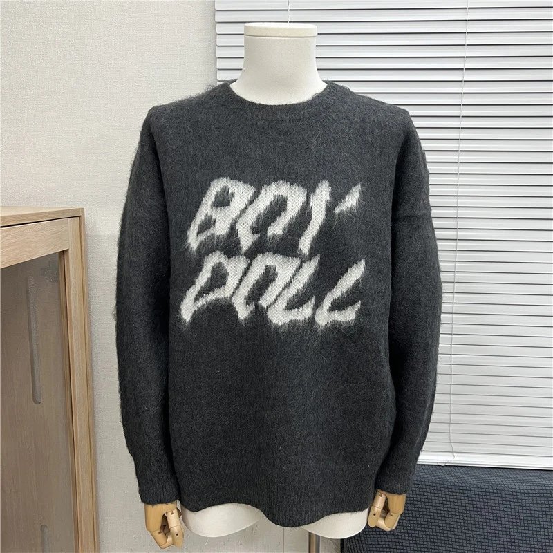Dior Oblique Knit Sweater Navy and White Geometric Pattern Sweater - 5